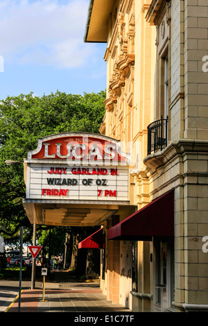 Il vecchio Cinema Lucas nel centro di Savannah GA Foto Stock