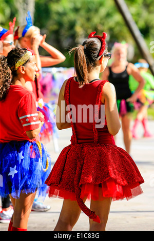 Gli empi Tu-Tu ostacolo evento Foto Stock