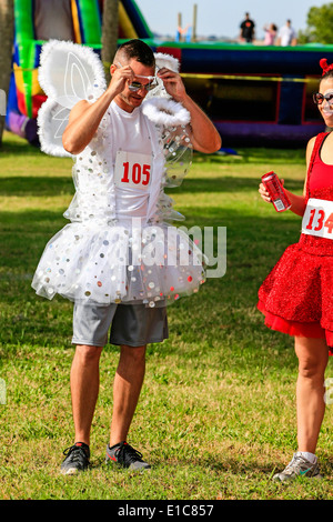 Gli empi Tu-Tu ostacolo evento Foto Stock