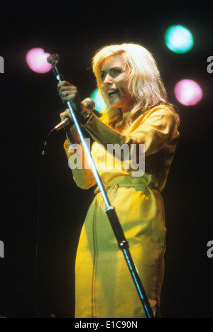 BLONDIE gruppo statunitense con Debbie Harry circa 1980 Foto Stock