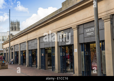 Doncaster il mercato coperto nel South Yorkshire England Regno Unito Foto Stock