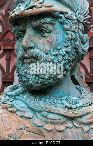 Statua in Pinang Peranakan Mansion, Georgetown, Isola di Penang, Malaysia, Asia Foto Stock