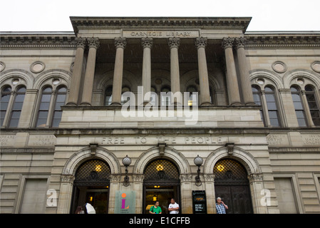 Carnegie Library in Pittsburgh PA Foto Stock