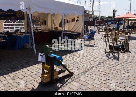 Flensburg, Germania. Il 30 maggio 2014. Impressioni del primo giorno del Rum Regatta 2014 Flensburg, prese a Flensburg, Schleswig-Holstein, Germania settentrionale Credito: Björn Deutschmann/Alamy Live News Foto Stock