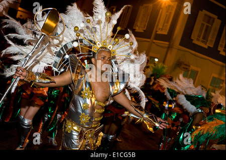 Il carnevale di Mindelo 2014, Sao Vicente isola, arcipelago di Cabo Verde, Africa occidentale. Foto Stock