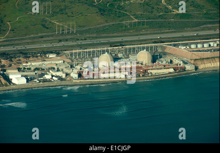 Foto aerea di San Onofre nuclear stazione di generazione, la California del Sud Foto Stock