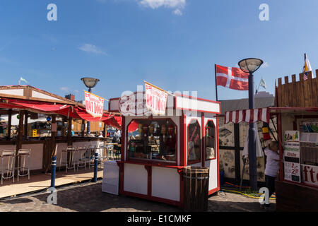 Flensburg, Germania. Il 30 maggio 2014. Impressioni del primo giorno del Rum Regatta 2014 Flensburg, prese a Flensburg, Schleswig-Holstein, Germania settentrionale Credito: Björn Deutschmann/Alamy Live News Foto Stock