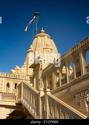 India Rajasthan, Jaisalmer, Thar Desert Safari tour, Amar Sagar Jain Temple Foto Stock