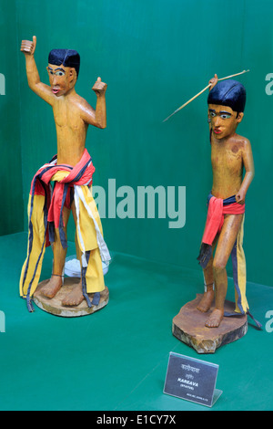 Kareava statua nel museo antropologica,Port Blair,Isole Andaman,l'India,Asia Foto Stock