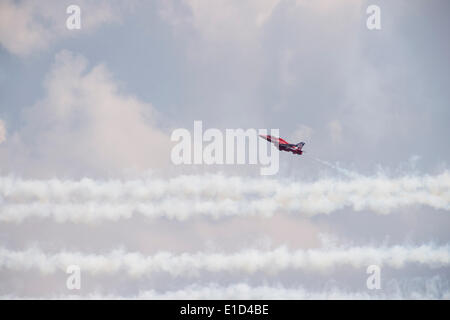 Le frecce rosse su Display Falmouth 31 Maggio 2014 a portare a chiudere il Pendennis Cup Foto Stock