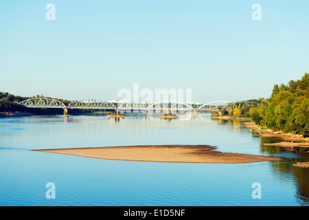 Europa, Polonia, Gdansk e Pomerania, Torun, fiume Vistola Foto Stock