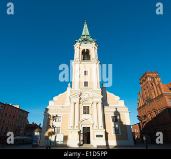 Europa, Polonia, Gdansk e Pomerania, Torun, Unesco Città Vecchia medievale, la chiesa gesuita Foto Stock