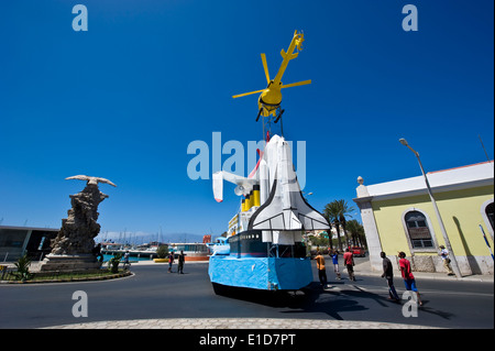 Il carnevale di Mindelo 2014, Sao Vicente isola, arcipelago di Cabo Verde, Africa occidentale. Foto Stock