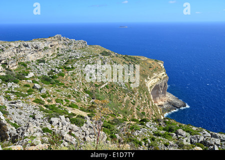 Dingli Cliffs, Ħad-Dingli, Western District, Malta Majjistral Regione, Repubblica di Malta Foto Stock