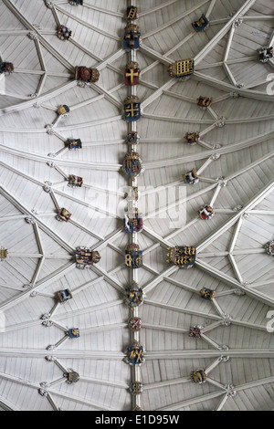 Vedute interne della cattedrale di Winchester hampshire Foto Stock