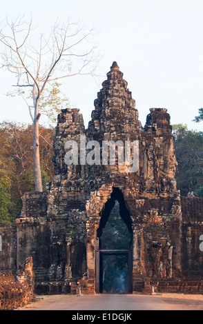 Angkor Thom South Gate, Angkor, Cambogia Foto Stock