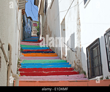 Rainbow fasi colorate in Kusadasi Turchia Foto Stock