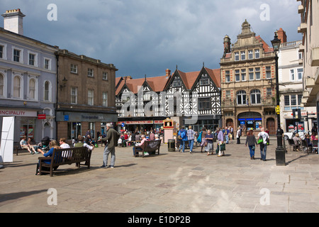 Market Sq Shrewsbury Shropshire West Midlands England Regno Unito Foto Stock