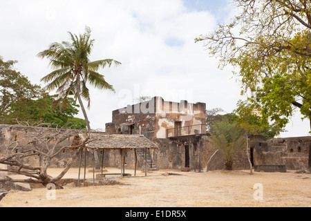 Rovine del forte storico Gesù a Mombasa, in Kenya Foto Stock