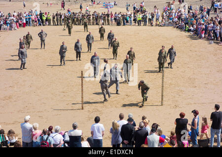 Saltburn dal mare, North Yorkshire, Regno Unito. Il 1 giugno, 2014. Prima Guerra Mondiale commemorazione centenaria giorno Foto Stock