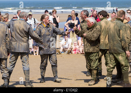 Saltburn dal mare, North Yorkshire, Regno Unito. Il 1 giugno, 2014. Prima Guerra Mondiale commemorazione centenaria giorno Foto Stock