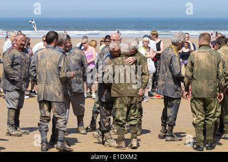 Saltburn dal mare, North Yorkshire, Regno Unito. Il 1 giugno, 2014. Prima Guerra Mondiale commemorazione centenaria giorno Foto Stock