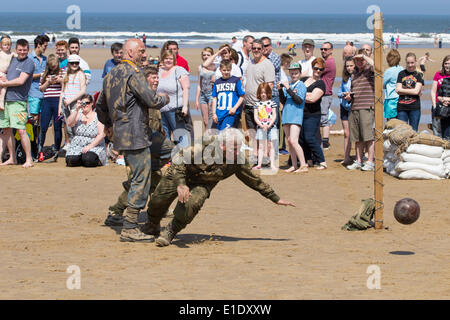 Saltburn dal mare, North Yorkshire, Regno Unito. Il 1 giugno, 2014. Prima Guerra Mondiale commemorazione centenaria giorno Foto Stock