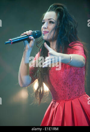 Liverpool, Regno Unito. 31 Maggio, 2014. Tish presso la ragazza guidare BIG GIG Liverpool Echo Arena 31 maggio 2014 Credit: Brian jordan/Alamy Live News Foto Stock