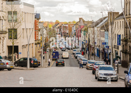 Omagh High Street Foto Stock