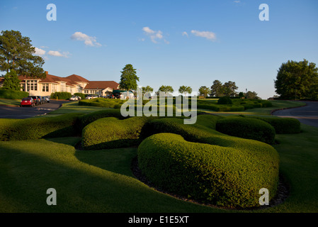 Pinehurst Golf Resort Club House, curato panorama Foto Stock