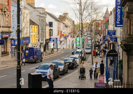 Omagh High Street Foto Stock