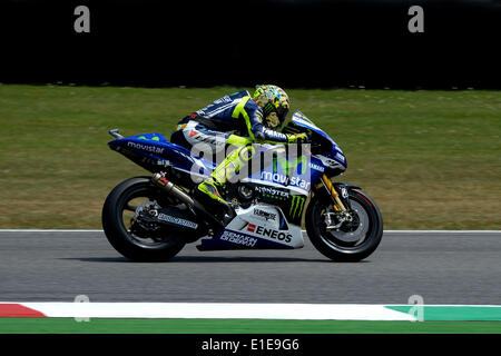 Mugello, Italia. Dal 01 Giugno, 2014. Valentino Rossi (Movistar Team Yamaha) durante la gara della MotoGP di credito Italia: Gaetano Piazzolla/Alamy Live News Foto Stock