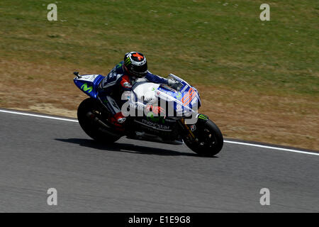 Mugello, Italia. Dal 01 Giugno, 2014. Jorge Lorenzo (Movistar Team Yamaha) durante la gara della MotoGP di credito Italia: Gaetano Piazzolla/Alamy Live News Foto Stock