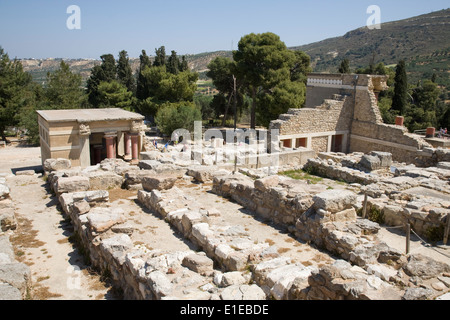 Il Palazzo di Cnosso rovine a Creta. Foto Stock