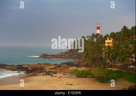 India Kerala State, Kovalam, spiaggia Foto Stock