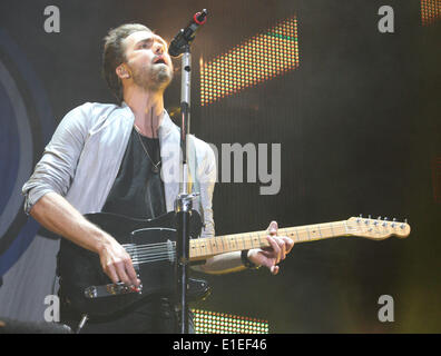 Liverpool, Regno Unito. 31 Maggio, 2014. Lawson eseguire al Girlguiding grande concerto presso la Liverpool Echo Arena il 31 maggio 2014 Foto di Keith Mayhew Credito: KEITH MAYHEW/Alamy Live News Foto Stock