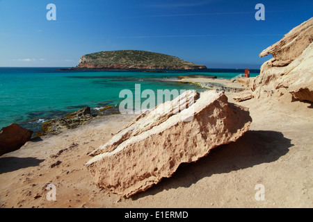 Vista generale della Spiaggia Cala Conta Foto Stock