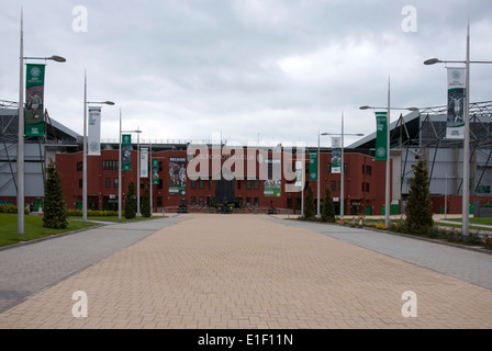 Cavalletto principale facciata Celtic Park Glasgow Scozia Scotland Foto Stock