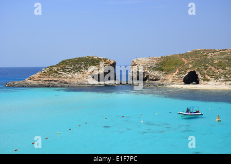 Alla Laguna Blu di Comino (Kemmuna), Gozo e Comino distretto, Gozo Regione, Repubblica di Malta Foto Stock