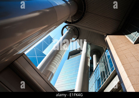 La Bank of China tower vista dal centro di lippo, isola di Hong kong Foto Stock