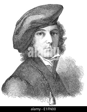 Adelbert von Chamisso, 1781 - 1838, un naturalista tedesco e poeta, Foto Stock