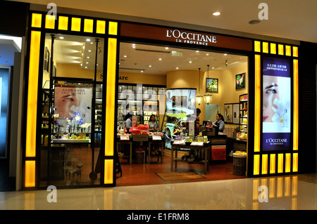 L'Occitane en Provence boutique ifc mall Pudong Shanghai in Cina Foto Stock