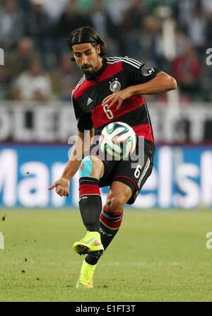 Il Borussia Park Moenchengladbach, Germania. Dal 01 Giugno, 2014. Internazionale di calcio Germania amichevole contro il Camerun i preparativi per la Coppa del Mondo FIFA 2014 in Brasile. Sami Khedira Credito: Azione Sport Plus/Alamy Live News Foto Stock