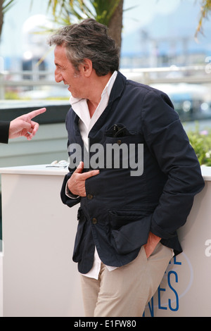 Attore Richard Anconina presso la foto chiamata per la fotocamera d'Or giuria al 67th Cannes Film Festival, Sabato 17 Maggio 2014 Foto Stock