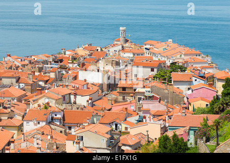 Pittoresca città vecchia di pirano, Slovenia. Foto Stock