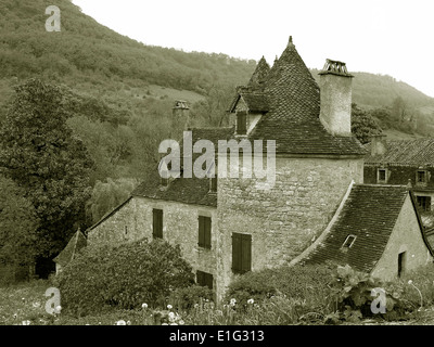 Una villa in Autoire,più bei villaggi della Francia Foto Stock