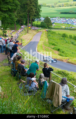 Racing car concorrenti a Walsh Shelsey hill climb Worcestershire Inghilterra REGNO UNITO Foto Stock