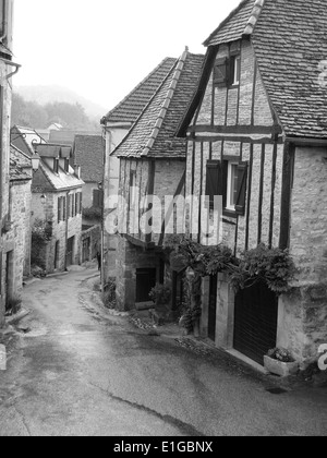 Il mian street di Carennac,più bei villaggi della Francia Foto Stock