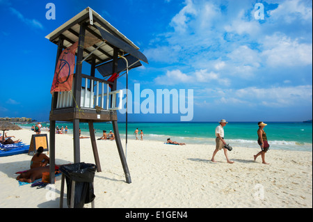Messico, Quintana Roo Stato, spiaggia Playa del Carmen Foto Stock