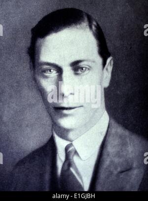 George VI (Albert Frederick Arthur George; 14 Dicembre 1895 - 6 febbraio 1952) era il re del Regno Unito e signorie del Commonwealth Britannico dal 11 dicembre 1936 fino alla sua morte. Egli è stato l'ultimo imperatore di India e il primo Capo del Commonwealth. Foto Stock